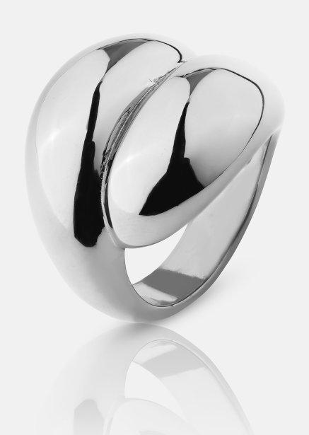 Anillo Bold Flow - 18k Chapado en plata