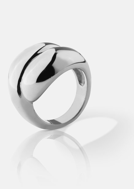 Anillo Bold Flow - 18k Chapado en plata