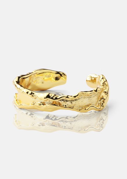 Anillo Raw Texture - Chapado en oro de 18k