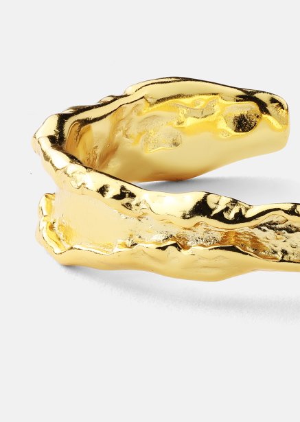 Anillo Raw Texture - Chapado en oro de 18k