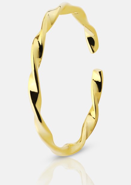 Anillo Twist Whisper - 18k Chapado en oro