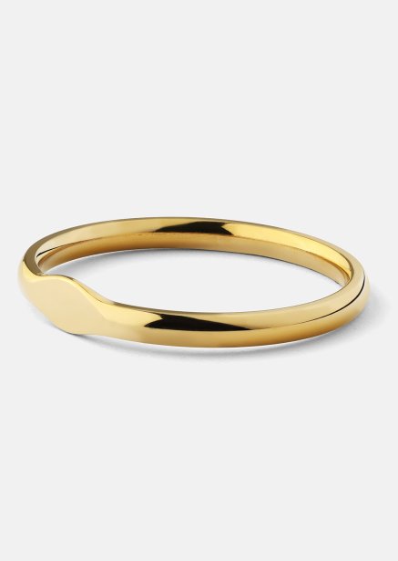 Initial Anillo – 18k Chapado en oro