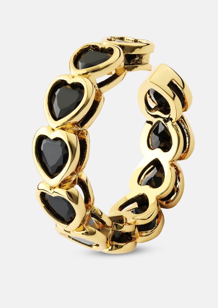 Anillo Eternal Night Heart - 18k Chapado en oro