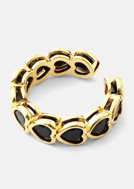 Anillo Eternal Night Heart - 18k Chapado en oro