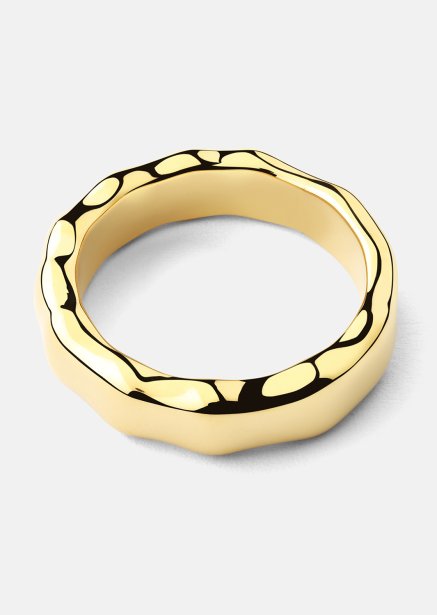 Anillo Sculpted Flow - 18k Chapado en oro