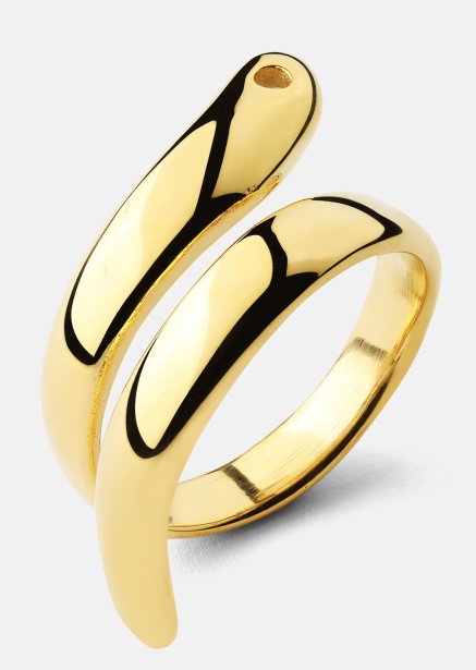 Anillo Wave - 18k Chapado en oro