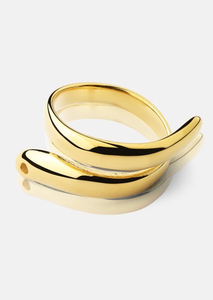 Anillo Wave - 18k Chapado en oro