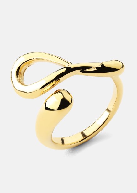 Anillo Loop - 18k Chapado en oro