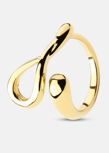Anillo Loop - 18k Chapado en oro