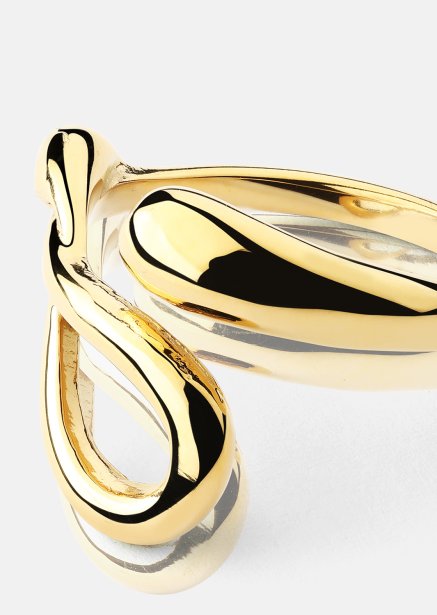 Anillo Loop - 18k Chapado en oro