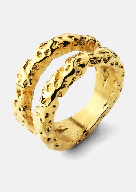 Anillo Duo - 18K Chapado en oro