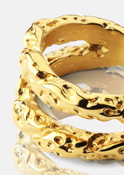 Anillo Duo - 18K Chapado en oro