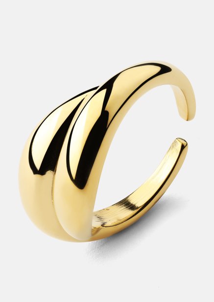 Anillo Wave Bold - 18k Chapado en oro