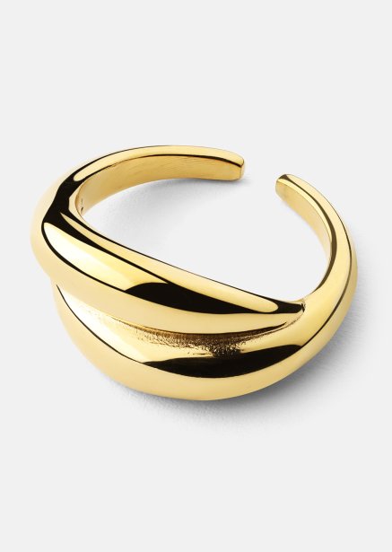 Anillo Wave Bold - 18k Chapado en oro