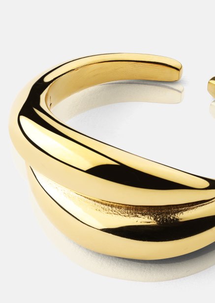 Anillo Wave Bold - 18k Chapado en oro