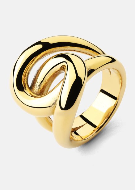 Anillo Infinity Knot - 18k Chapado en oro