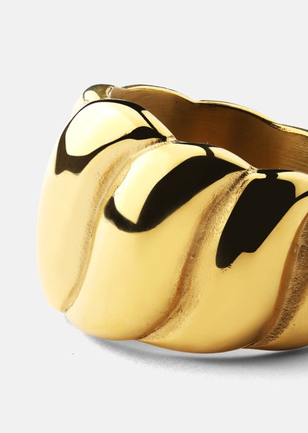 Anillo Bold Wave - 18K Chapado en oro