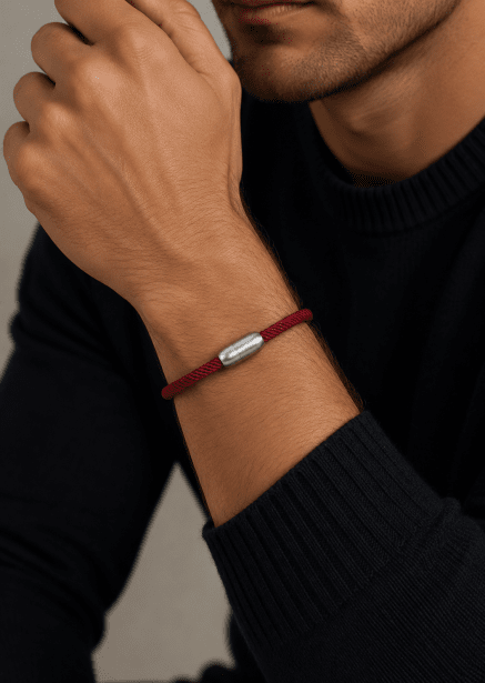 Pulsera de cordón Crimson Nobility