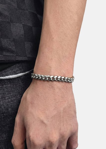 Pulsera Riven Edge - Chapada en plata