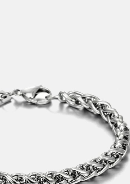 Pulsera Zephan Arc - Chapada en plata