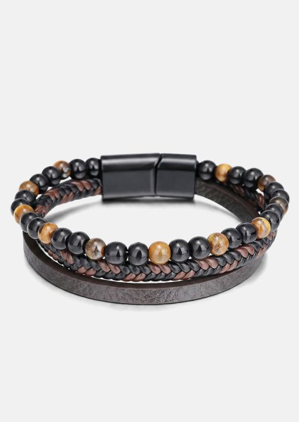 Pulsera de cuero Raven Bond