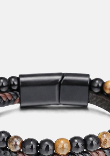 Pulsera de cuero Raven Bond