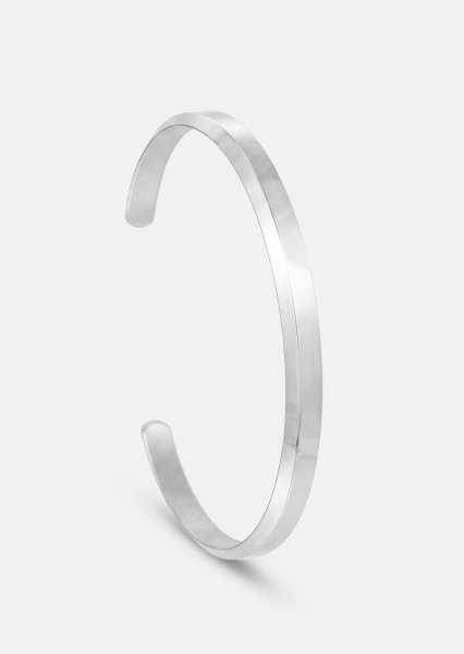Pulsera Zoren Form - Chapada en plata