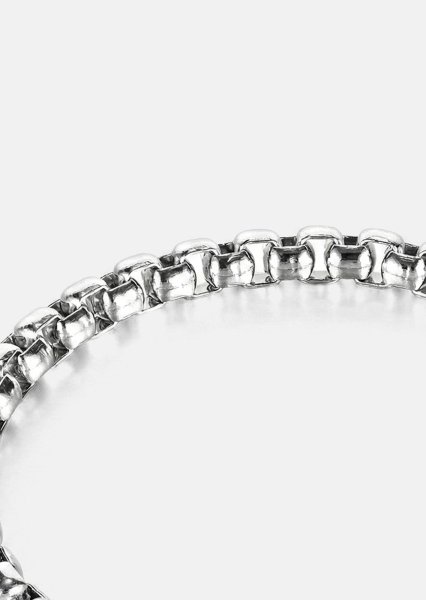 Pulsera Eldrin Loom - Chapada en plata