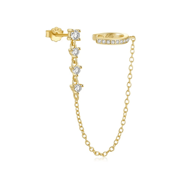 Stella Pendiente - 18k Chapado en oro