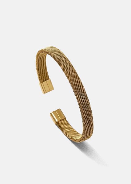 Pulsera Valor Mesh - 18k Chapada en oro