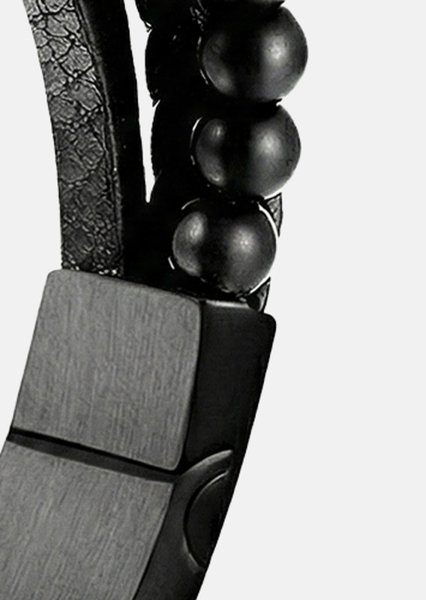 Pulsera de cuero Noble Noir
