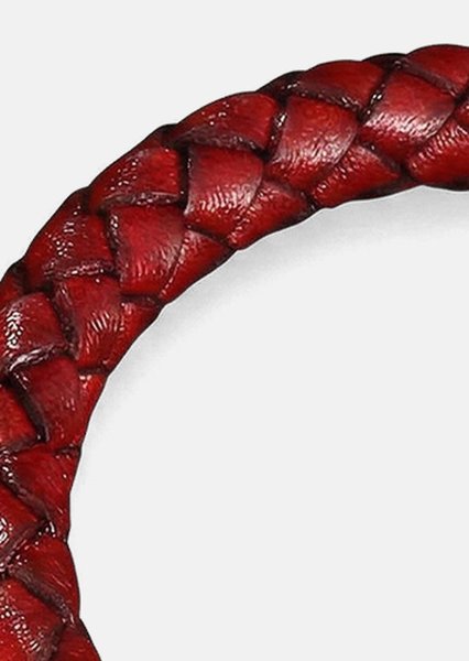 Pulsera de cuero Crimson Twine
