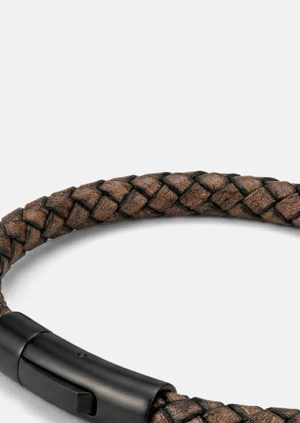 Pulsera de cuero Brawn Weave