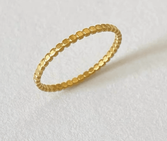 Anillo Golden Mosaic - 18k Chapado en oro