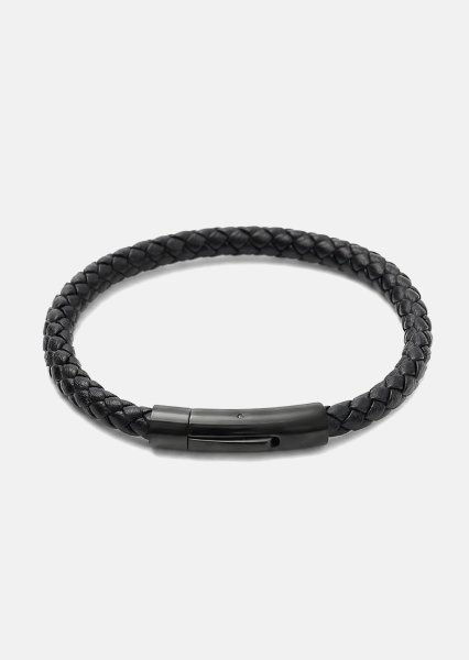Pulsera de cuero Onyx Weave