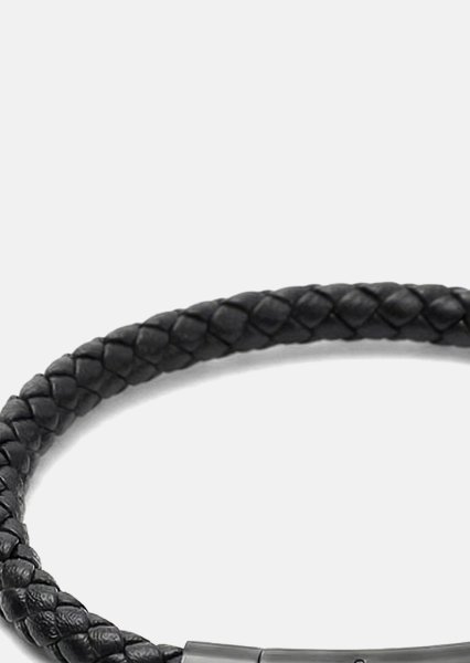 Pulsera de cuero Onyx Weave