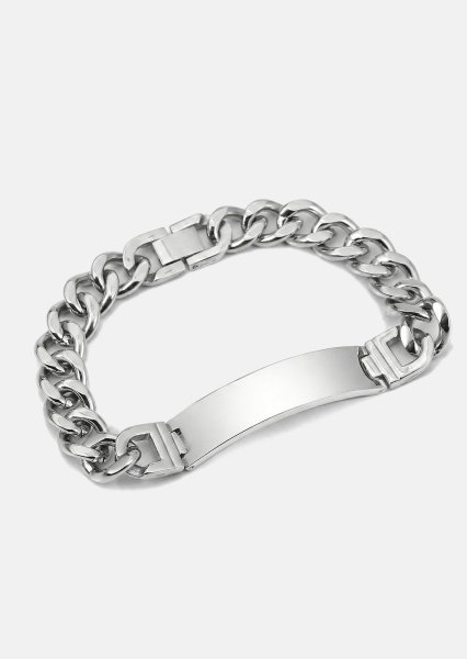 Pulsera Titan Shield - Chapada en plata