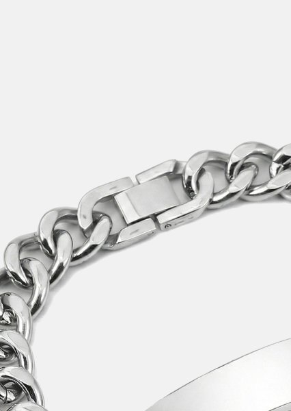 Pulsera Titan Shield - Chapada en plata