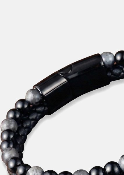 Pulsera de cuero Ebon Veil