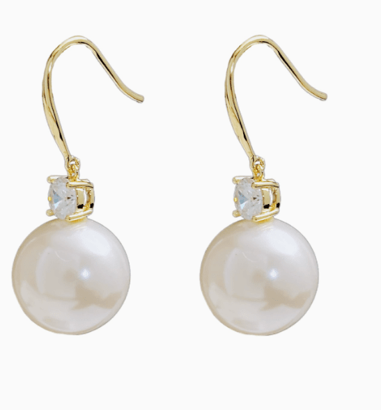 Pearlina Pendiente - 18k Chapado en oro
