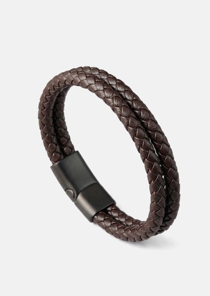 Pulsera de cuero Cobra Twist