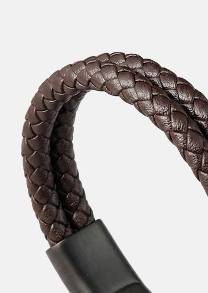 Pulsera de cuero Cobra Twist