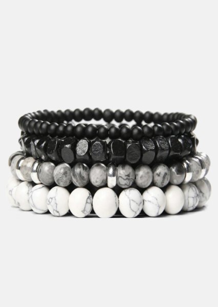 Pulsera de cuentas Obsidian Nexus