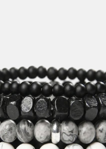 Pulsera de cuentas Obsidian Nexus