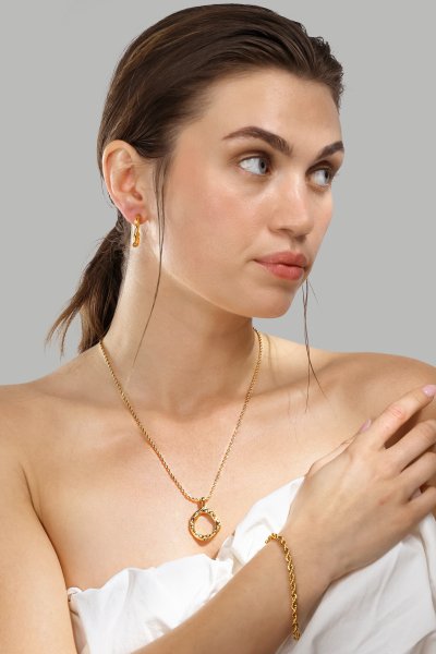 Collar Aurora Wave - 18k Chapado en oro