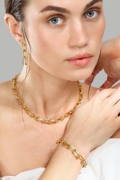 Pendientes – 18k Chapados en oro