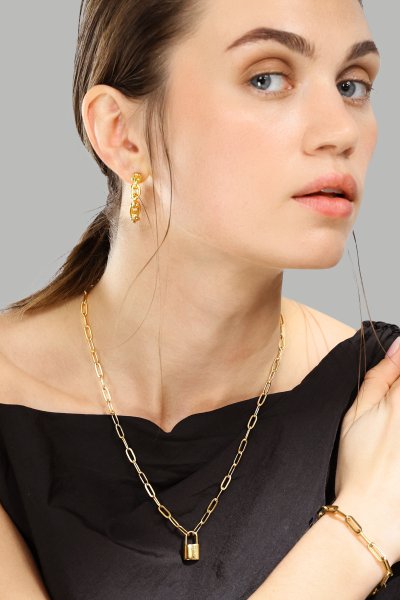 Pulsera Link Luxe - 18k Chapada en oro