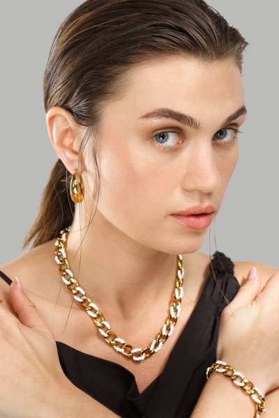 Anillo Golden Link - 18K Chapado en oro
