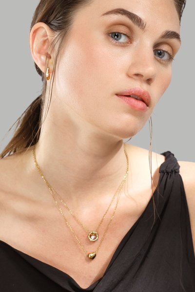 Collar Heart of Gold – 18k Chapado en oro