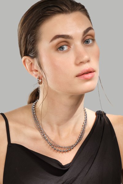 Collar Layered Shine – Chapado en plata